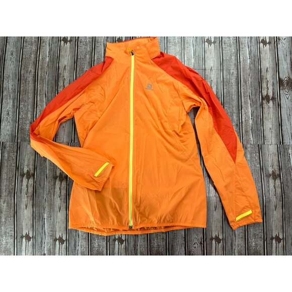 Salomon Full Zip Light Weight Jacket color orange size M NWOT - Picture 1 of 6